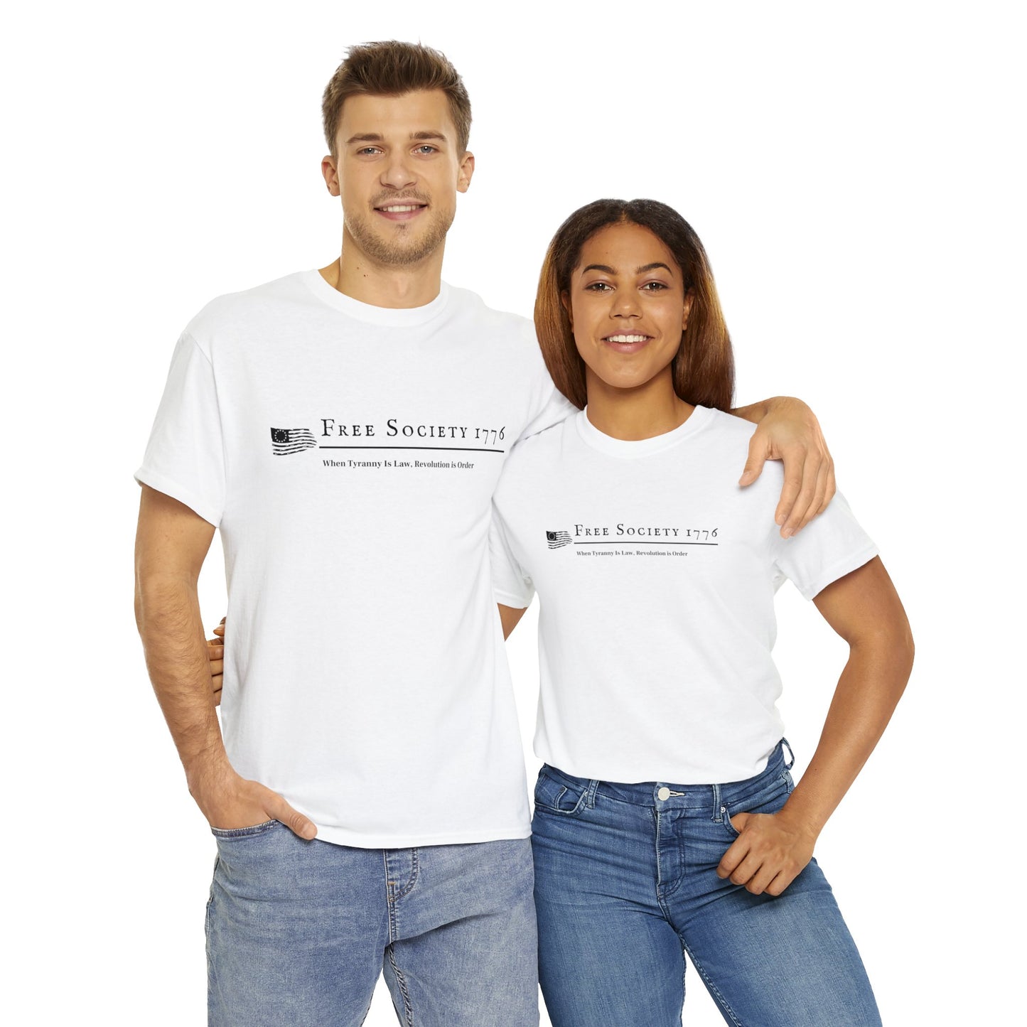 Free Society 1776 T-Shirt (white)